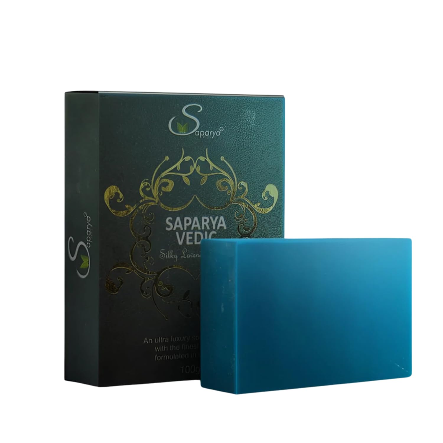 Saparya Vedic Ayurvedic Silky Lavender Soap | Chemical-Free Herbal Glycerine Transparent Bath Soap | Natural Handcrafted All Skin Types Glowing Skin Moisturize Bar for Men Women (Pack of 4, 100g Each)
