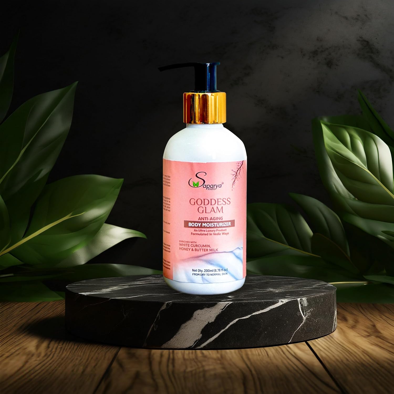 Saparya Vedic Goddess Glam Age Defence Moisturizer 200ml |Winter cream Moisturizer for Hands & Legs | Hydrating and anti wrinkle Body Moisturizer | Anti Aging Moisturizer for Men and Women